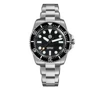 San Martin 38 mm Wellenstruktur Zifferblatt Herren Taucheruhren 90S5 Automatik Mechanisch Luxus Wasserdicht SN0126 Armbanduhr, V 4, Taucher, Sport, Luxus