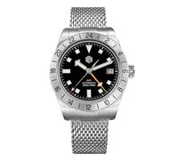 San Martin 39 mm Luxus Sport GMT Herrenuhren NH34 Automatik Mechanische Edelstahl Klassische Taucheruhr, V 2, Classic