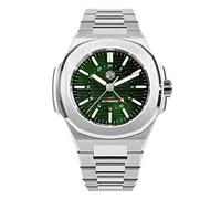 San Martin 43 mm klassische Business-Luxus-GMT Herren-Armbanduhr, automatische mechanische Uhren für Herren, Saphirglas, 10 bar BGW-9 leuchtend, Farbe 2