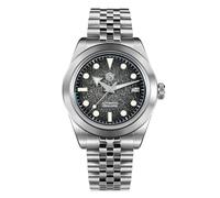 San Martin Automatikuhr, 39 mm 316L Stahlgehäuse, NH35A-Uhrwerk, 100 m wasserdicht, Edelstahlarmband, V 3, Luxuriöses Kleid