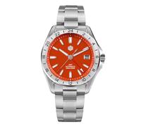 San Martin Aventurin Edelstein Zifferblatt Luxus Herren GMT Uhr NH34 Automatische Mechanische Saphir Wasserdichte Uhren, V 3, Modern