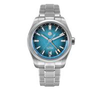 San Martin GMT Automatikuhr, 39 mm Edelstahlgehäuse, 100 m wasserdicht, 9075 Uhrwerk, V 1, Luxuriös und sportlich