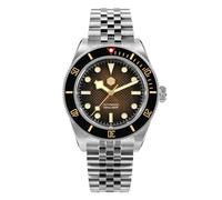 San Martin Herren Taucheruhren NH35 Automatik Mechanisch Saphirglas Wasserdicht Armbanduhren SN0128, V 1, Modern