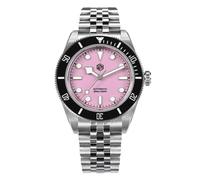 San Martin Pink BB Classic Luxury Diver Herrenuhr NH35 Automatik Mechanisch Saphir Wasserdicht Uhr SN0128, V 1, Classic