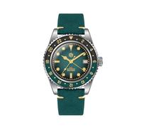 San Martin Retro NH34 Automatik GMT Herrenuhren Sandwich Zifferblatt Bidirektionale Saphir-Lünette Luxus Sportuhr, V 3, Luxus-Sport