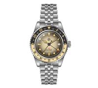 San Martin Retro NH34 Automatik GMT Herrenuhren Sandwich Zifferblatt Bidirektionale Saphir-Lünette Luxus Sportuhr, V 4, Luxus-Sport