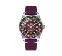 San Martin Retro NH34 Automatik GMT Herrenuhren Sandwich Zifferblatt Bidirektionale Saphir-Lünette Luxus Sportuhr, V 2, Luxus-Sport