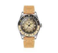 San Martin Retro NH34 Automatik GMT Herrenuhren Sandwich Zifferblatt Bidirektionale Saphir-Lünette Luxus Sportuhr, V 1, Luxus-Sport