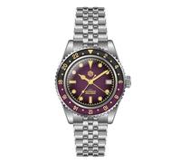 San Martin Retro NH34 Automatik GMT Herrenuhren Sandwich Zifferblatt Bidirektionale Saphir-Lünette Luxus Sportuhr, V 5, Luxus-Sport