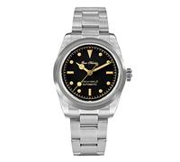 San Martin SN0106G Herren-Armbanduhr, 37 mm, Vintage-Stil, Edelstahl, 200 m, wasserdicht, NH35, automatische mechanische Armbanduhren, V1