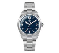 San Martin SN0107 modische Herren-Sportuhr, 38 mm, Grün, NH35 Explore Climbing Serie, automatische mechanische Armbanduhren, Blau, Mechanisch