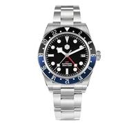 San Martin SN0109G V2 Automatik Herrenuhr, NH34 Uhrwerk 39mm Taucheruhren, 10 Bar wasserdicht Saphirglas BGW-9 leuchtende mechanische Uhr (Blau)