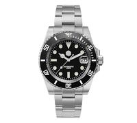 San Martin SN017 Diver Ghost Luxusuhr Saphirglas Herren automatische mechanische Uhren Keramiklünette 20 Bar leuchtendes Zifferblatt Armbanduhren, schwarz, modisch, Schwarz , modisch