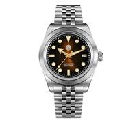 San Martin SN053G Sunray Emaille Herren-Sportuhr NH35A automatische mechanische wasserdichte Taucharmbanduhr, V 1, Modern