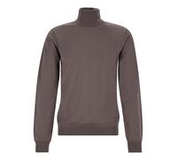 HUGO Rollkragenpullover aus Merinowolle mit Logo-Stickerei - Style San Thomas-M, 50474174 Braun M