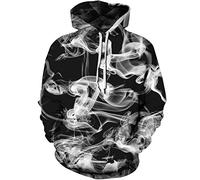sanatty Unisex Kapuzenpullover 3D Print Galaxy Pullover Kapuzenpullover Hoodies mit großen Taschen - mehrfarbig - XXL/3XL
