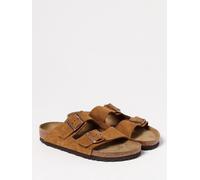 Sandale Birkenstock aus minkfarbenem Veloursleder