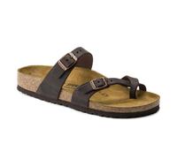 Sandale Birkenstock Mayari aus braunem Nubukleder