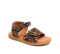 Sandale BISGAARD "Andrea", Mädchen, Gr. 25, leopard, Leder, gemustert, festlich, Schuhe Sandale, Sommerschuh, Mädchen Schuh mit Klett, Größenschablone zum Download (34274769-25) leopard