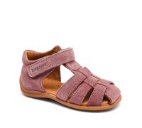 Sandale BISGAARD "carly", Mädchen, Gr. 22, violet, Veloursleder, Schuhe Sandale, Babysandale für Laufanfänger, Größenschablone zum Download (83603736-22)