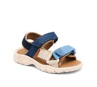 Sandale BISGAARD "nico Weite: normal", Jungen, Gr. 25, blau, beige, Textil, Schuhe Sandale, Trekkingschuh, Badeschuh, Klettschuh, Größenschablone zum Download (48978752-25) blau, beige