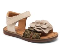 Sandale BISGAARD "Weite: normal", Mädchen, Gr. 29, grün (olive), Leder, gemustert, festlich, Schuhe Sandale, Klettschuh, Festtagsschuh aus Leder, Größenschablone zum Download (33778966-29) olive