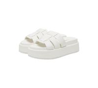 Sandale BUFFALO "Buffalo NOA MULE MS", Damen, Gr. 40, weiß, Kunstfaser, unifarben, Schuhe Sandale (52060112-40) weiß