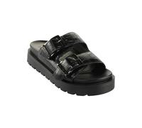 Sandale BUFFALO "Buffalo RAYA ARI", Damen, Gr. 36, schwarz croco, Polyurethan, unifarben, Schuhe Sandale (73851757-36) schwarz croco