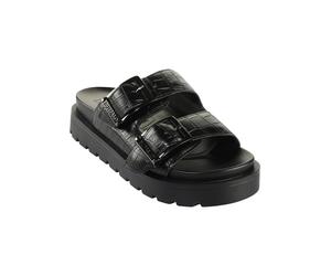 Sandale BUFFALO "Buffalo RAYA ARI", Damen, Gr. 38, schwarz croco, Polyurethan, unifarben, Schuhe Sandale (73851757-38) schwarz croco