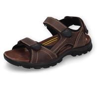 Sandale CAMEL ACTIVE, Herren, Gr. 44, braun, Leder, Textil, sportlich, Schuhe, Trekkingschuh, Klettschuh mit Klettverschlüssen (49587051-44) braun