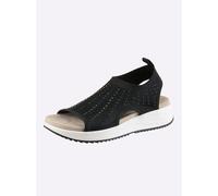 Sandale CAPRICE, Damen, Gr. 37, schwarz, Textil, Schuhe Sandale (52844936-37) schwarz