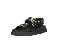 Sandale CLARKS "Aristella Bay", Damen, Gr. 38, schwarz, Leder, Schuhe Sandale, mit Contour Cushion-Fußbett (18431404-38) schwarz