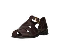 Sandale CLARKS "Hana Sun", Damen, Gr. 38, dunkelbraun, Leder, Schuhe Sandale, mit bequemem Riemen (19449543-38) dunkelbraun