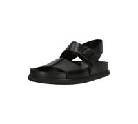 Sandale CLARKS "Torford Strap", Herren, Gr. 43, schwarz, Leder, Schuhe Sandale, mit moderner Optik und individueller Passform (37488901-43) schwarz