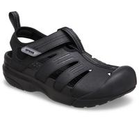 Sandale CROCS "Yukon Fisherman", Herren, Gr. 48, schwarz, Lederimitat, Textil, Schuhe Sandale, Halbschuh, Slipper, Trekkingschuh mit praktischem Klettverschluss, Topseller (58339663-48)