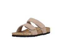 Sandale CRUZ "Liland", Damen, Gr. 40, braun (hellbraun), Lederimitat, Rindsleder, Schuhe Schlappen Pantolette, mit praktischem Klettverschluss (59990820-40) hellbraun