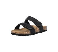 Sandale CRUZ "Liland", Damen, Gr. 41, schwarz, Lederimitat, Rindsleder, Schuhe Schlappen Pantolette, mit praktischem Klettverschluss (63816622-41) schwarz