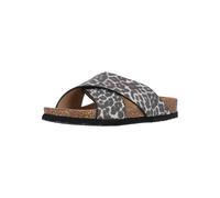 Sandale CRUZ "Musoni", Damen, Gr. 39, braun (braun, beige), Leder, Schuhe Schlappen Pantolette Sommerschuh, mit Style und Komfort (92950851-39) braun, beige