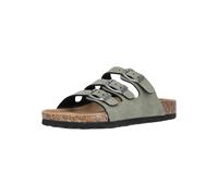 Sandale CRUZ "Santa", Damen, Gr. 37, grün (hellgrün), Polyurethane, Synthetik, Schuhe Schlappen Pantolette, mit Kork- und Naturkautschuksohle (14863708-37) hellgrün