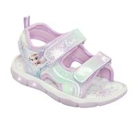 Sandale DISNEY "FROZEN", Mädchen, Gr. 25, lila, Synthetik, Schuhe Sandale, mit cooler Blinkfunktion (43932647-25) lila