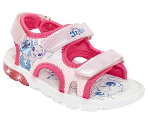 Sandale DISNEY "LILO & STITCH", Mädchen, Gr. 25, pink, Synthetik, Schuhe Sandale, mit cooler Blinkfunktion (13645059-25) pink