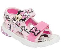 Sandale DISNEY "MINNIE", Mädchen, Gr. 28, pink, Synthetik, Schuhe Sandale, mit cooler Blinkfunktion (18989345-28) pink