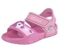 Sandale DISNEY "Unicorn", Kinder, Gr. 32, pink (fuxia), Synthetik, Schuhe Sandale, mit Klettverschlüssen (91875322-32) fuxia