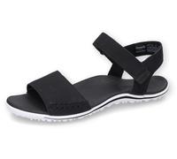 Sandale DOCKERS BY GERLI, Damen, Gr. 40, schwarz (allschwarz), Nubuklederimitat, Basic, Schuhe Sandale, Barfußschuh, Klettschuh, Sommerschuh für den Alltag (43150429-40) allschwarz