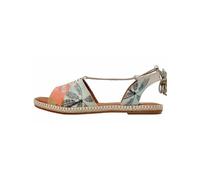 Sandale DOGO "Hazel Victor Bicycles Damen Sandalen, Hazel Spread Your Wings", Damen, Gr. 39, Normalschaft, orange, Lederimitat, Schuhe Sandale, Handgefertigt (93236055-39) orange