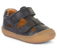 Sandale FRODDO "Ollie Sandal", Baby, Gr. 21, blau (dunkelblau), Leder, unifarben, Schuhe Sandale, Babyschuh, Klettschuh, Lauflernschuh mit luftigen Löchern (98883865-21) dunkelblau