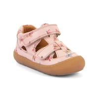 Sandale FRODDO "Ollie Sandal", Mädchen, Gr. 24, schmetterling, rosa, Leder, bedruckt, Schuhe Sandale, Babyschuh, Klettschuh, Lauflernschuh mit luftigen Löchern (84175261-24) schmetterling, rosa