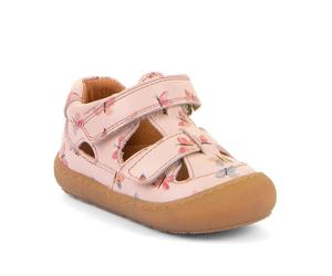 Sandale FRODDO "Ollie Sandal", Mädchen, Gr. 26, schmetterling, rosa, Leder, bedruckt, Schuhe Sandale, Babyschuh, Klettschuh, Lauflernschuh mit luftigen Löchern (84175261-26) schmetterling, rosa