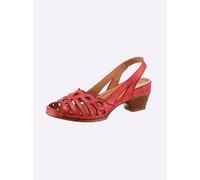 Sandale GEMINI, Damen, Gr. 42, rot, Glattleder, Schuhe Sandale (22132317-42) rot