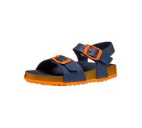 Geox J Ghita Boy C Sandal, Navy/Orange, 37 EU
